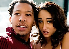 Gorgeous blonde babe India Summer gets impaled from behind