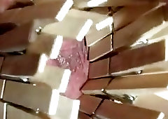 Chick's hairy pussy gets tortured by a super sadistic masterChick's hairy pussy gets tortured by a super sadistic master