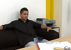 Lubricous blowjob for gay stud