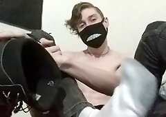 Gay solo, sweaty socks, gay sock sniffing