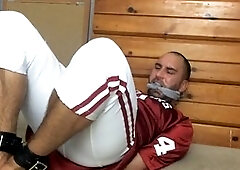 Hogtied, bondage struggle, chinese