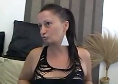 Big-Titted Mommy Plays on Webcam