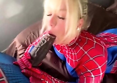 Blonde slut hardcore fuck and blowjob