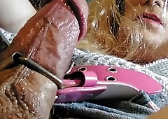 Femboy Enjoys to Chat Sloppy while she Milks Part 1