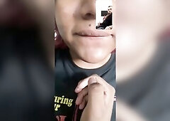 Daddy flashing t-girl