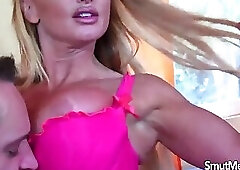 Busty Slut Taylor Wane Spreads for a Hard Cock