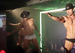 men stripping