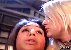 Troy lays back on the floor and even on the couch, we get to see her daddy eating her moms ass out, fucking it and out of that wet hole while still