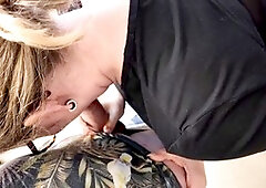 Watch sexy secretary Karina Nelson climax while she pleasures herself