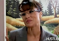 Hot Cougar Lisa Ann Screwed By Two Soviet Guys