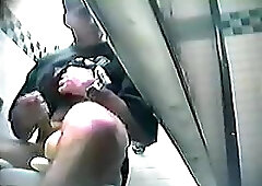 Naughty Studs Yanking Their Pricks In WC