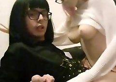 Tranny plows a bang-out female and completes on her bumpers