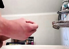 Cumming during the time that groaning