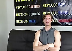 Hung casting straighty enjoys beating his meat