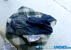 TWINKSUNDIES - Yankee homosexual Zack Randall drilling culo in lingerie