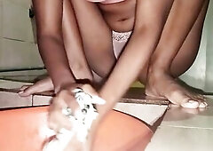 Glamorous brunette hair in the baths - I met her on Sxhorny.com