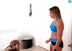 Hawt Older Housewife Screws Her Giant Ramrod Yoga Instructor