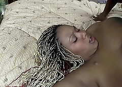 Giant ebony hotty gets pounded by large ebony shlong