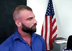 Teacher calls a meeting with the boy and his stepdad