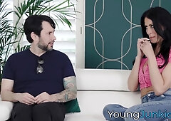 Reagan Foxxs Tight Pink Pussy Stretched Wide