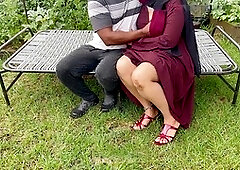 Bashful hijab wife enjoys an erotic outdoor massage and sensual softcore action