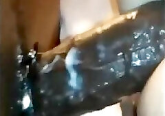 Two Monster Black Cocks Cumming In White Ass