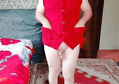 Crimson clothed wonderful transgender princess crossdresser transgender princess goddess