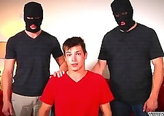 Big dick son threesome and cumshot