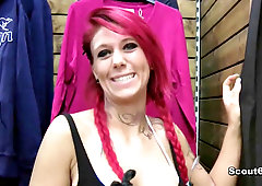 German inexperienced nubile public hard-core fuck in changing room