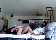 Exhibitionist babe gets her ass pounded by a hung stud