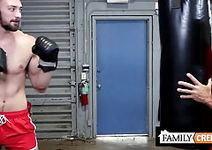 Horny Inked Stepdad Hunk Barebacks Jock Stepson