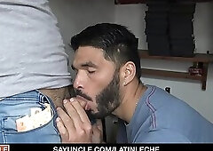 Tattooed Latin Gets Extra Money To Ride Stranger's Cock