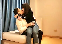 Beauties put on boots: Blowjob, Asian  Doggy Porn