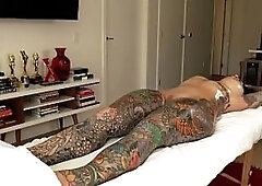 CONSTRICTED BODY LATIN CHICK BIANCA BAILEE GETS MASSAGE & BBC