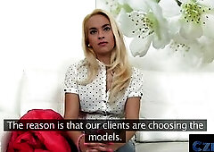 Blond Waitress has craves to be a MAJOR PORNSTAR - CzechXXX