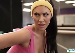 Ts Gracie Fucks Quennie During Their Yoga Session