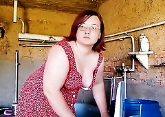 I screwed a village wench right in the barn where that babe was doing laundry. I approached her from behind and noticed this babe wasn't wearing 