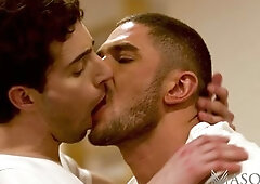 The Gay Boy And Trainer Get Into Gay Sex While Doing Exercise