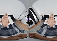 Horny Blonde rides his schlong after fixing her laptop - tmwvrnet