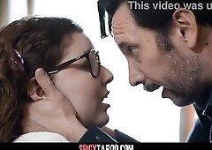 Brunette hair Teen Student Ask Her Professor To Bang Her Hard