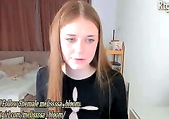 19yo pretty trans cutie with nice cock webcams solo