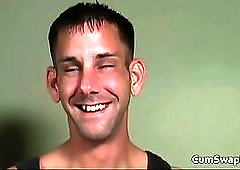 Two gay dudes making out