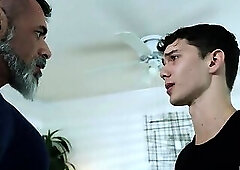 Bearded Stepdad Lawson James Surrenders to Twink Stepson Sam Ledger’s Naughty Plan – FULL SCENE - AS