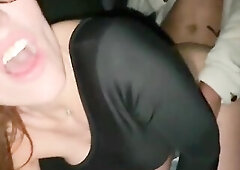 Several boyz were having sex with me at the gas station in front of everybody, and my spouse was filming and masturbating. RED2