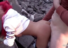 Strange Worker Seduce German Redhead Teen 18+ Bareback Outdoor - Anni Angel