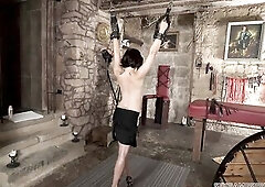Hawt hottie Friend Style, waiting a romantic evening, succumbs to the charms of a whip..