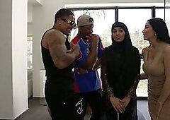 Porn stars Allyah Yasin and Clea Gautier on vacation in the Dominican Republic with 2 well-endowed dudes