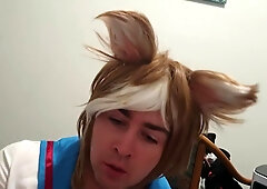 Furry Transwoman Gives Blowjob Like A Good Girl