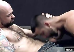 Hairy gay anal sex with cumshot