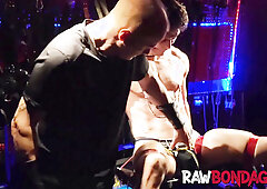 Fetish slave Devin Franco endures nipple tease cockplay & punishment